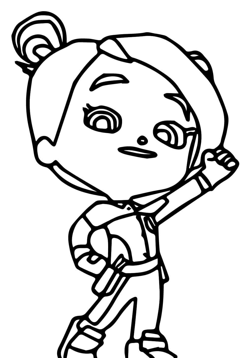 Coloriage Liza Mighty Express
