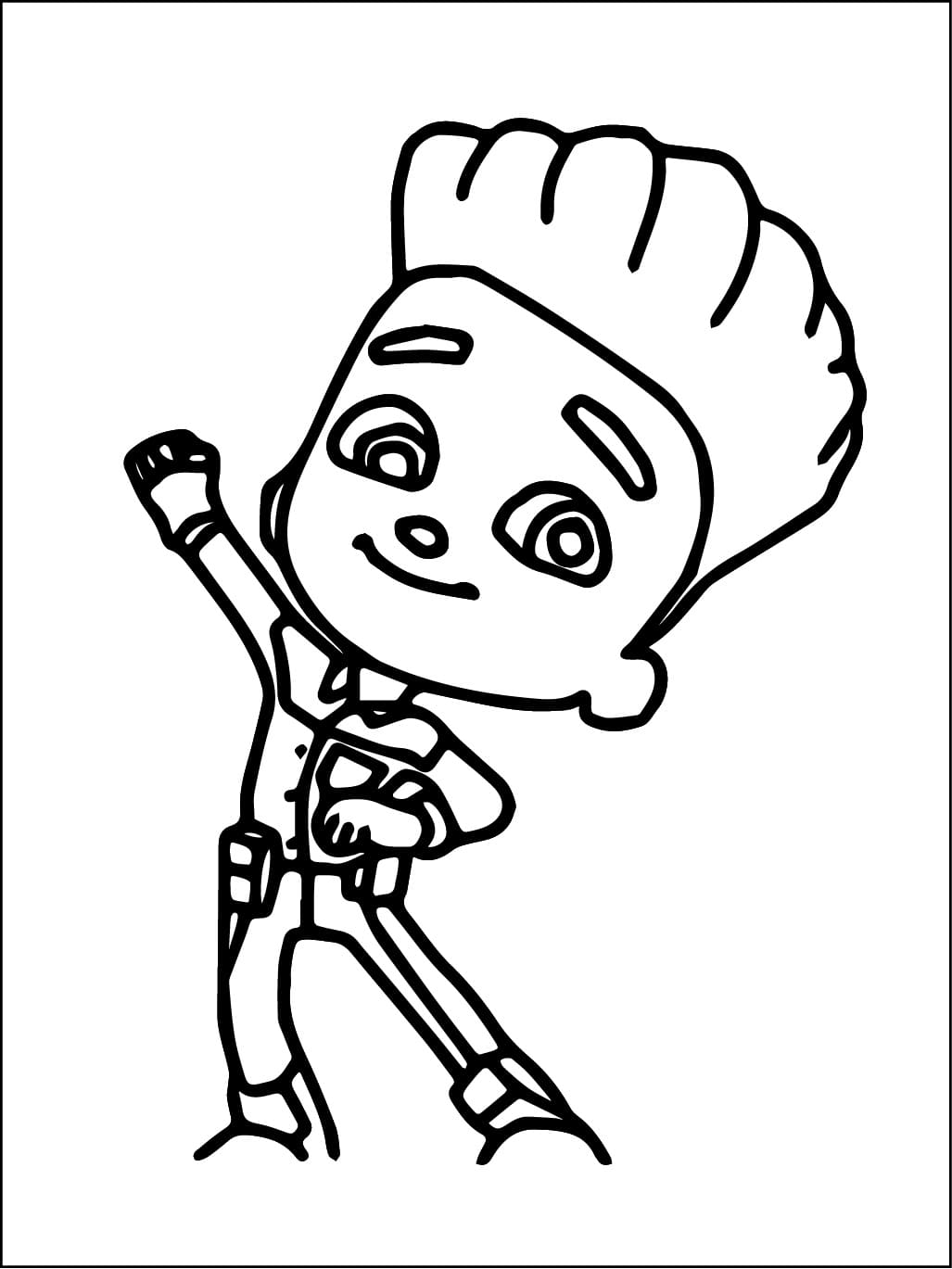 Coloriage Max dans Mighty Express