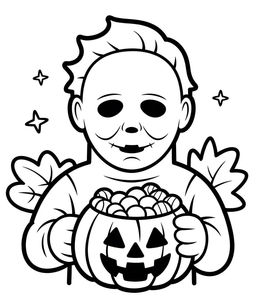 Coloriage Michael Myers Halloween