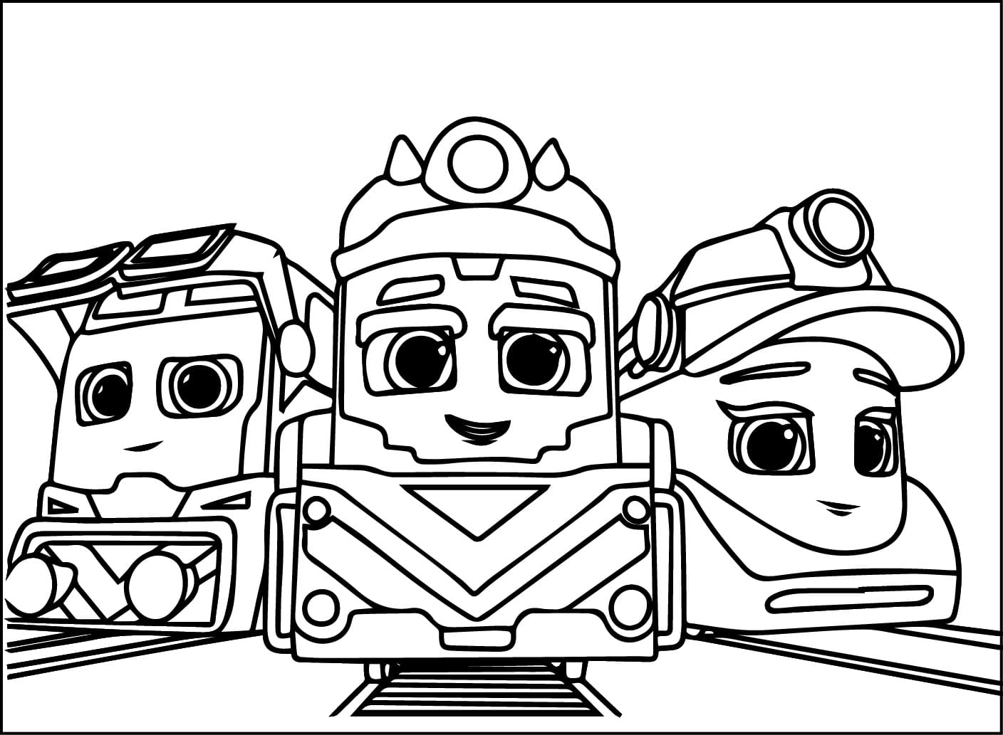 Coloriage Mighty Express Imprimable Gratuit