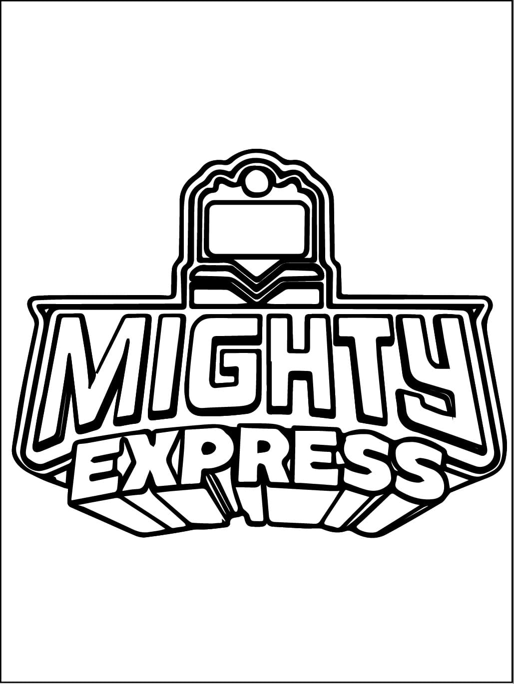 Coloriage Mighty Express Imprimable