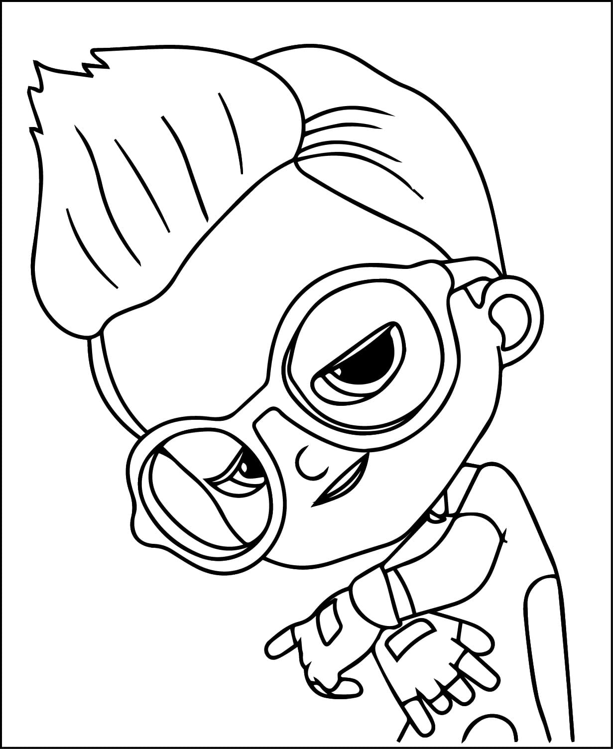 Coloriage Nico dans Mighty Express
