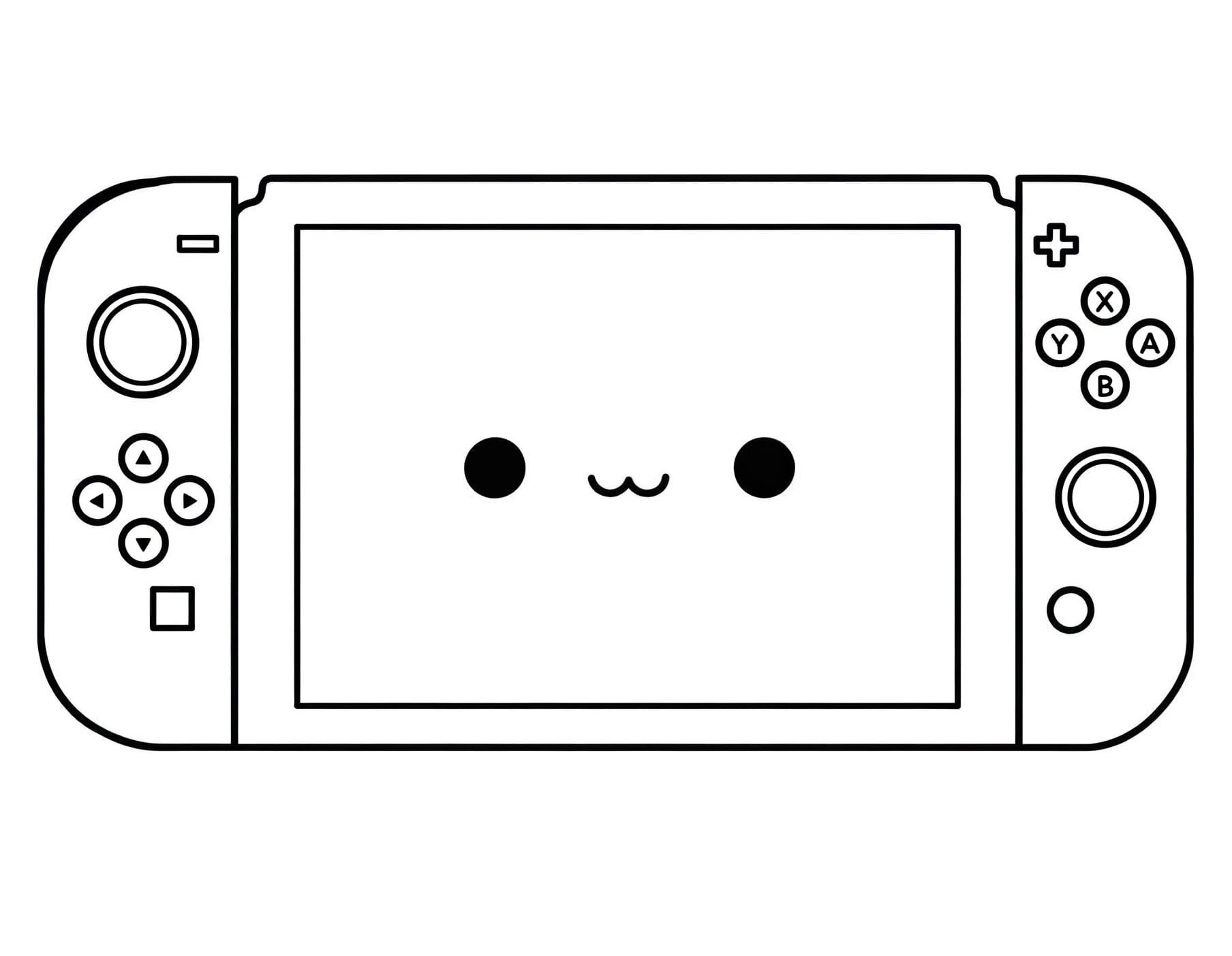 Coloriage Nintendo Switch Imprimable Pour les Enfants