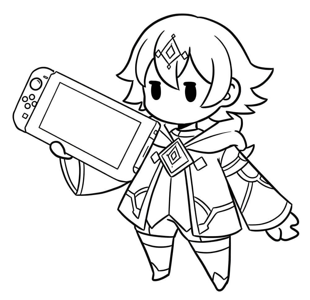 Coloriage Nintendo Switch Imprimable