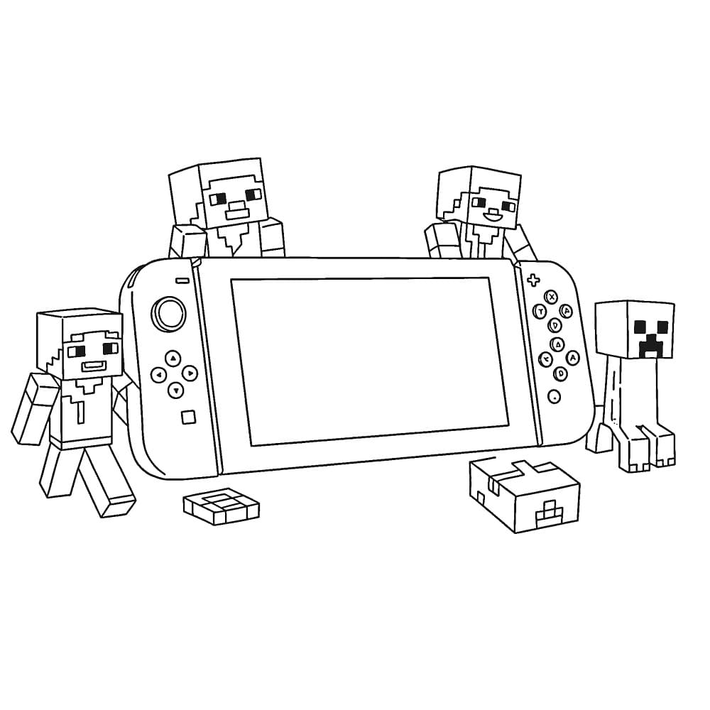 Coloriage Nintendo Switch Pour Enfants