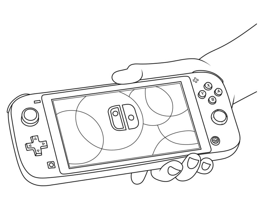 Coloriage Nintendo Switch Pour les Enfants de 1 An