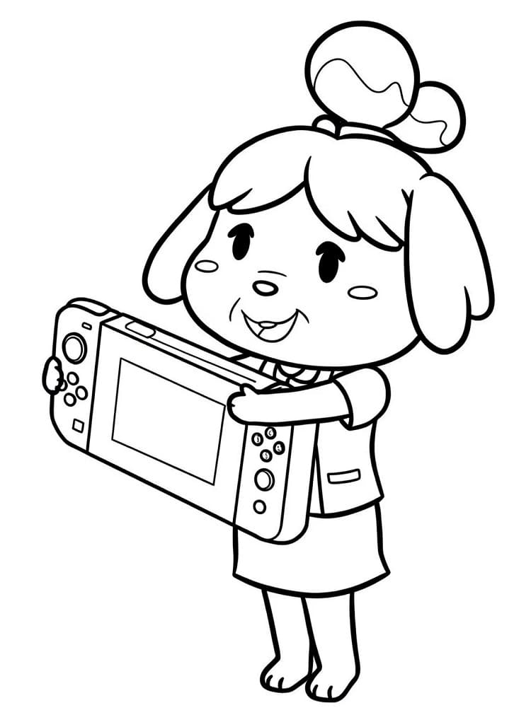 Coloriage Nintendo Switch Pour les Enfants de 5 Ans