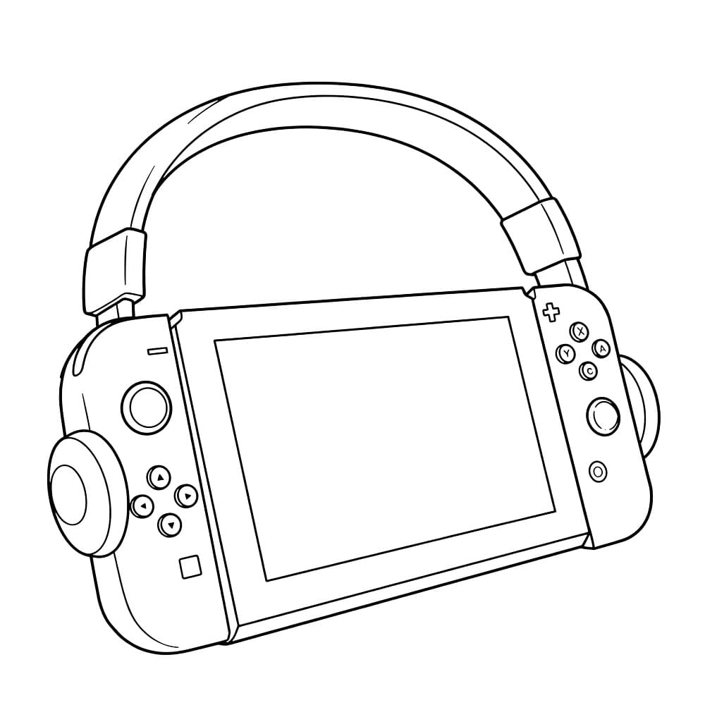 Coloriage Nintendo Switch Pour les Enfants
