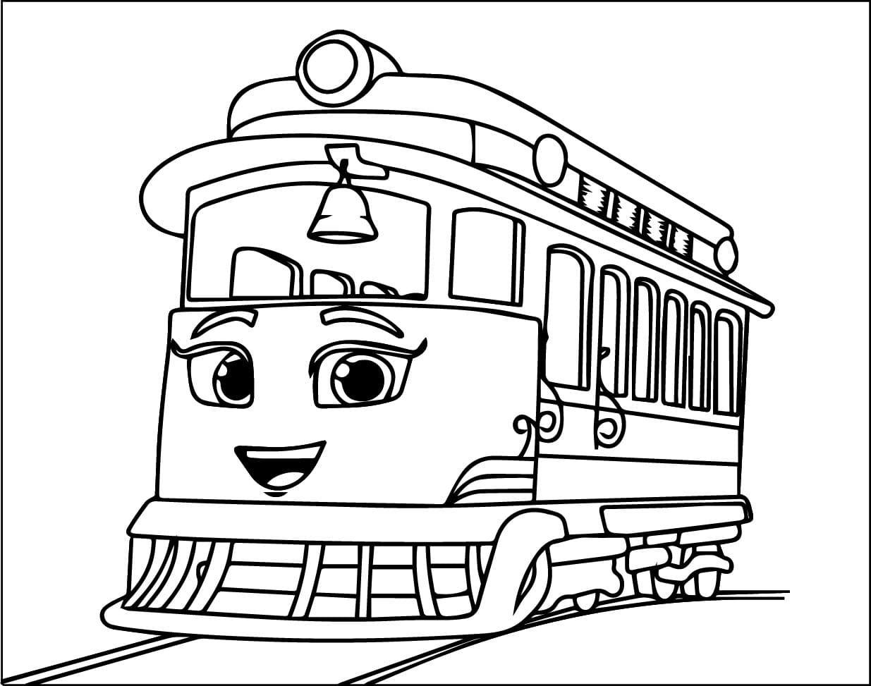 Coloriage Penny Mighty Express