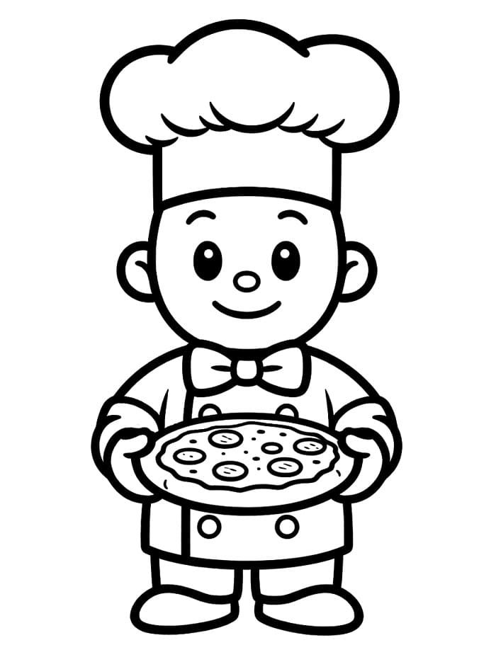Pizzaïolo Mignon Coloriage Pizzaïolo Mignon