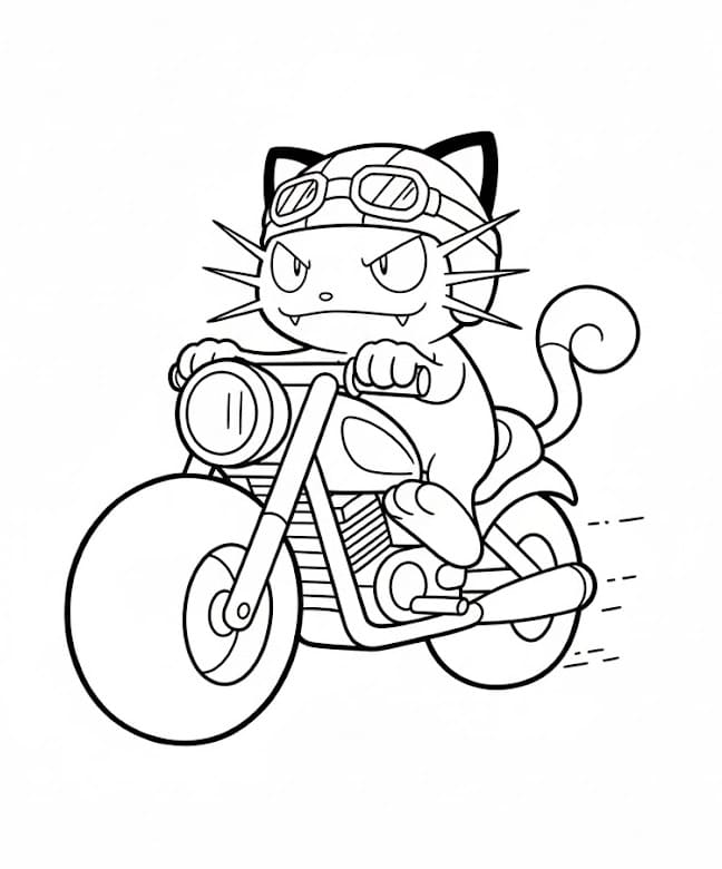Pokemon Miaouss Très Mignon Coloriage Pokemon Miaouss Très Mignon