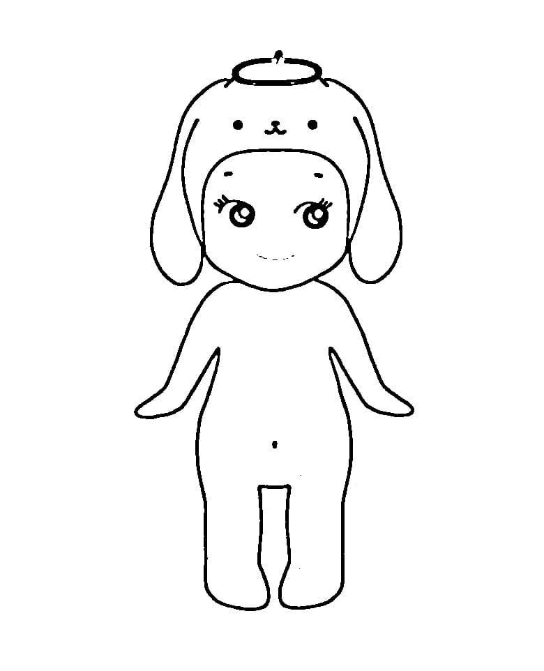 Coloriage Sonny Angel Gratuit Pour les Enfants