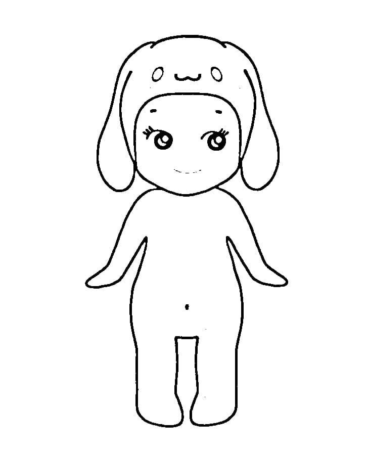 Coloriage Sonny Angel Imprimable