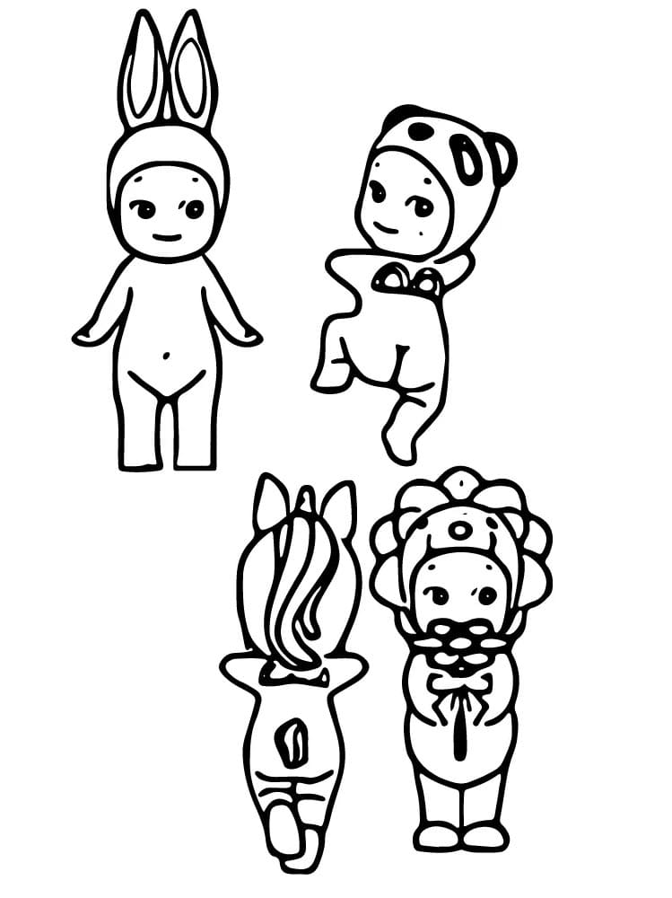 Coloriage Sonny Angel Mignonnes