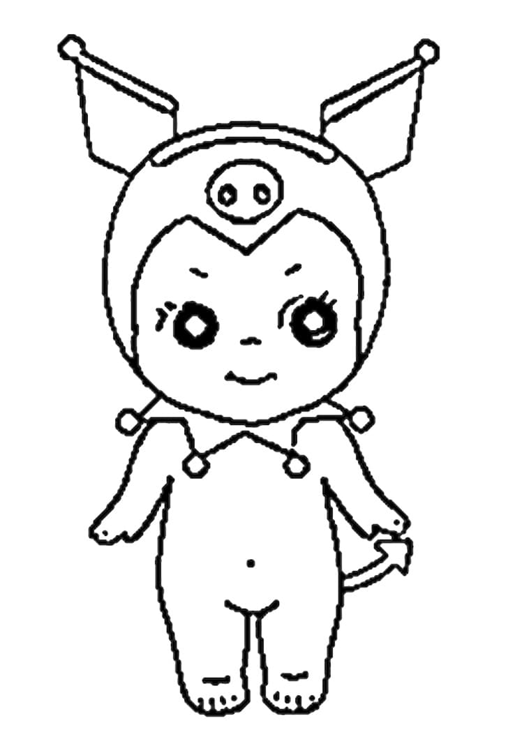 Coloriage Sonny Angel Pour les Enfants de 3 Ans