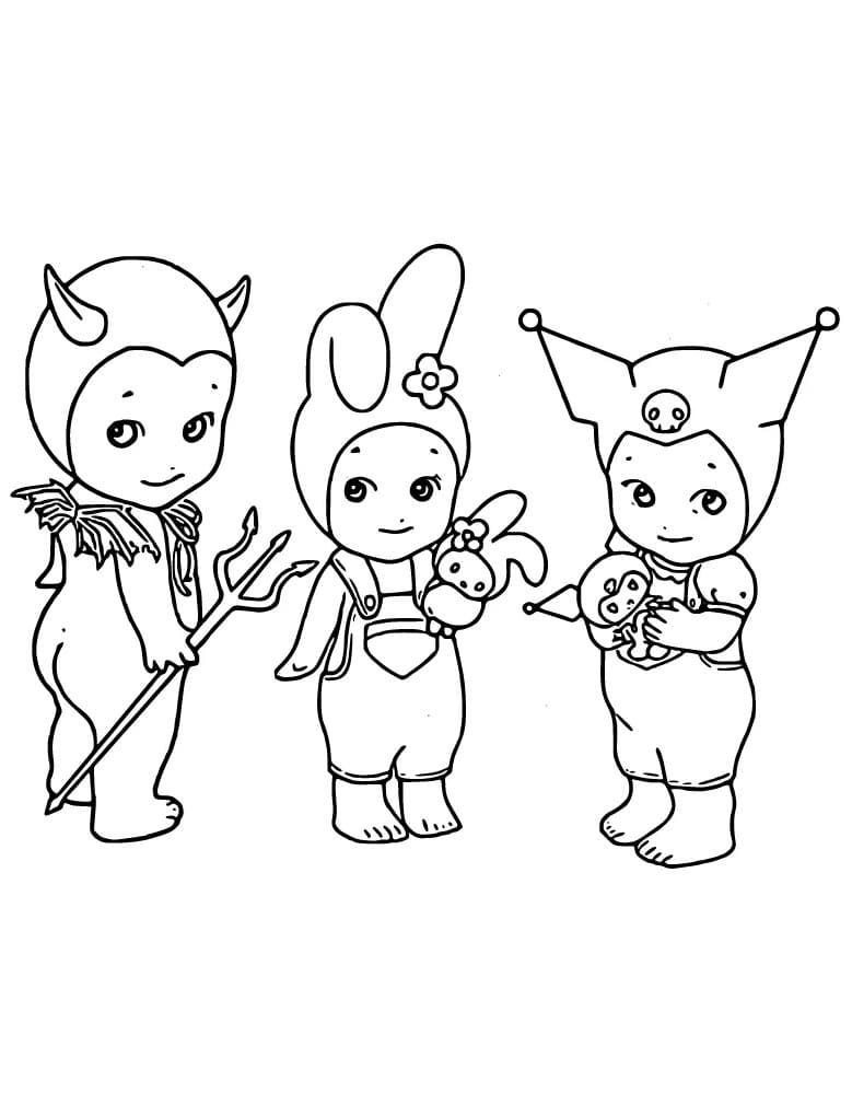 Coloriage Sonny Angel Pour les Enfants de 4 Ans