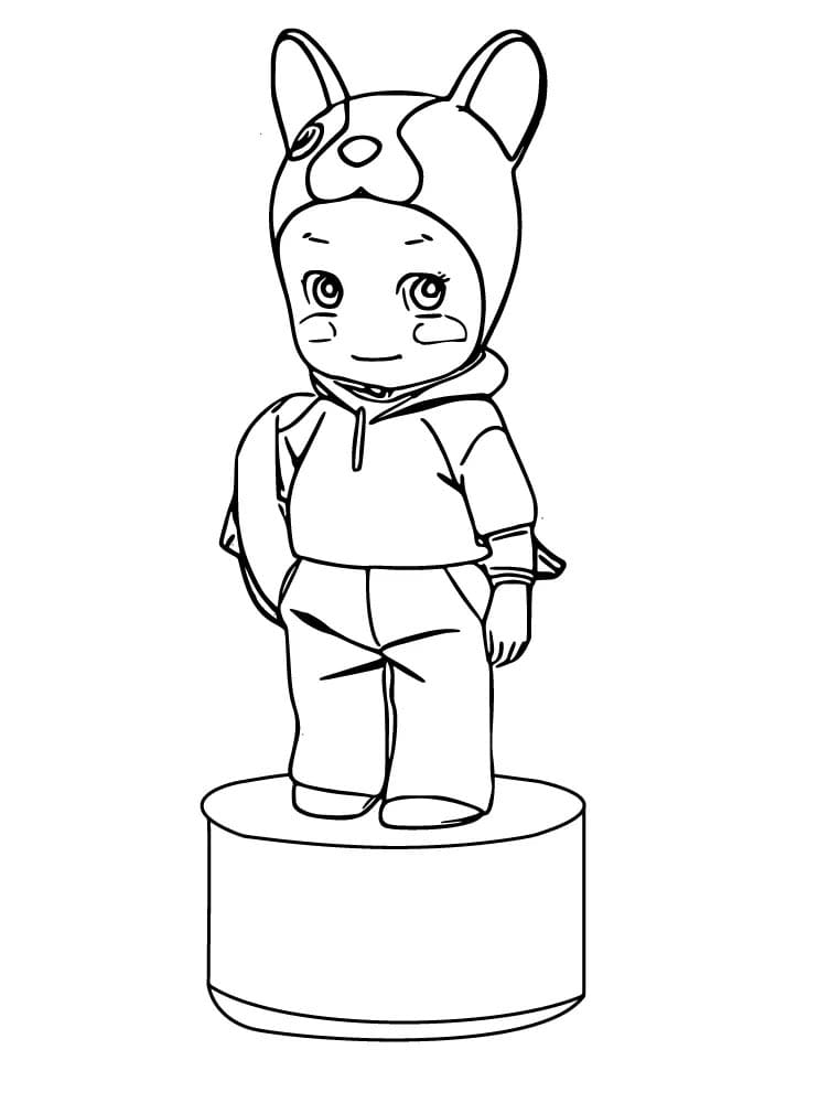 Coloriage Sonny Angel Pour les Enfants de 5 Ans