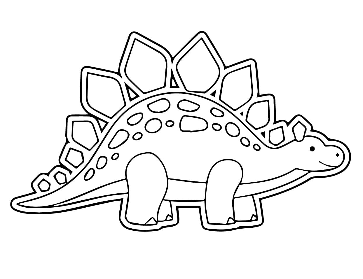 Stégosaure Gratuit Coloriage Stégosaure Gratuit