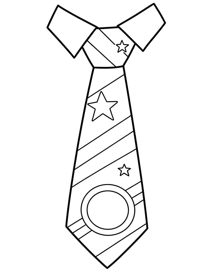 Coloriage Superbe Cravate