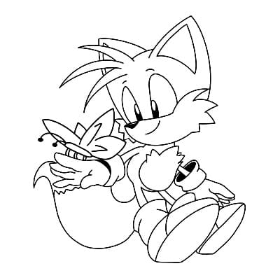 Coloriage Tails de dessin animé