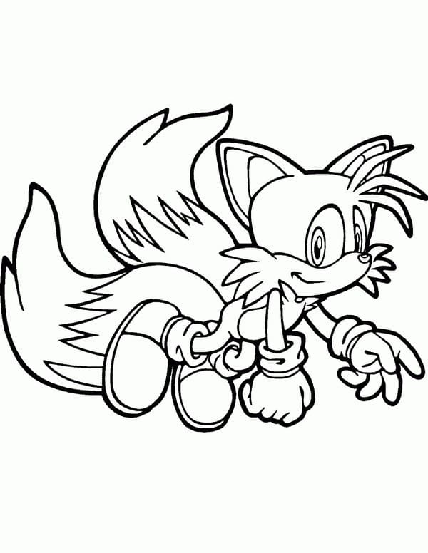 Coloriage Tails Gratuit
