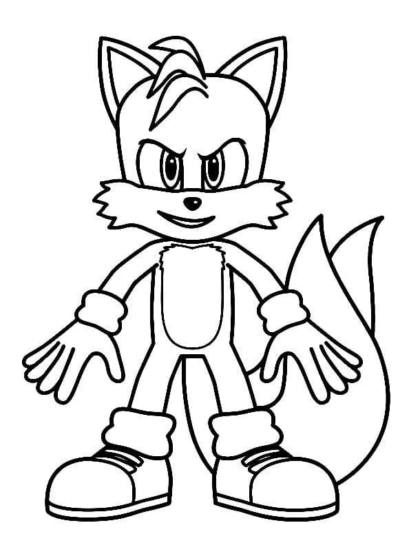 Coloriage Tails Imprimable Gratuit