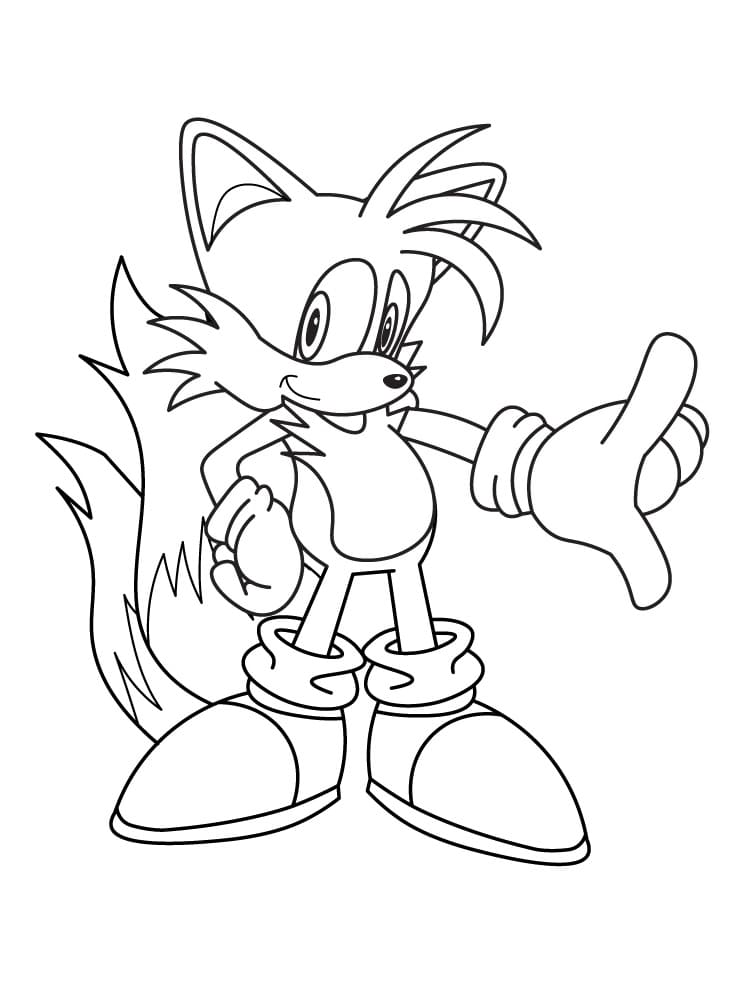 Coloriage Tails Imprimable