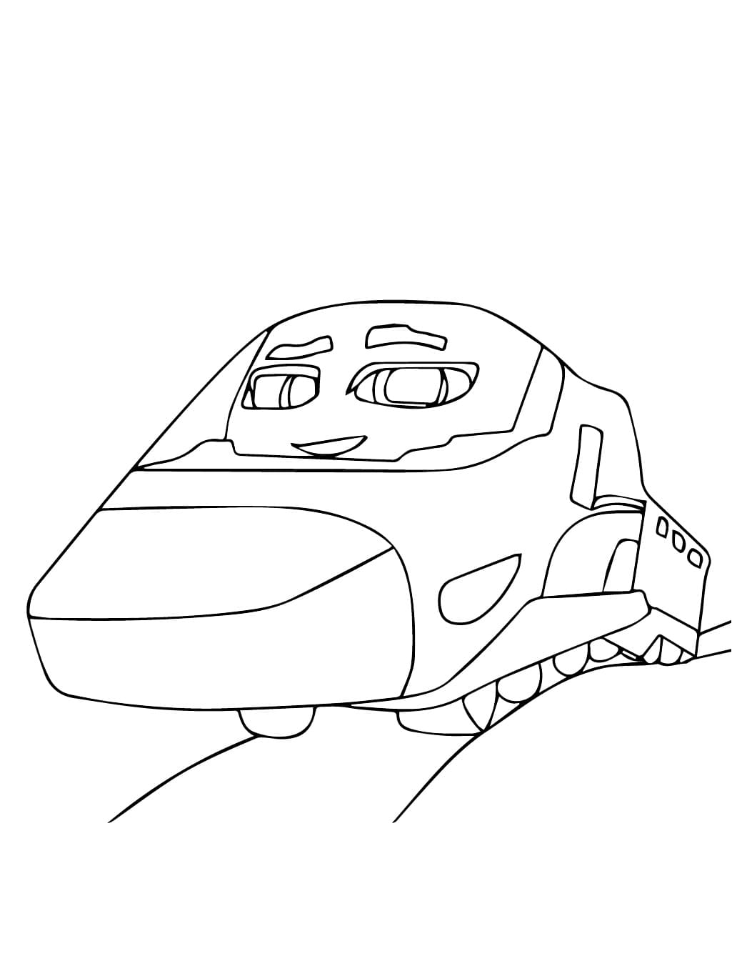 Coloriage Tricky Ricky de Mighty Express