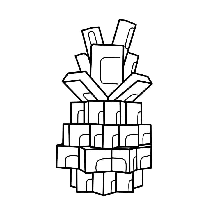Coloriage Ananas de Grow a Garden