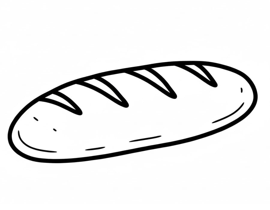 Coloriage Baguette 1