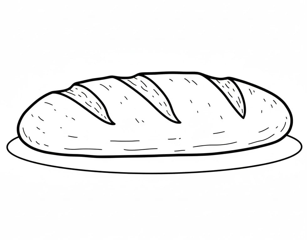 Coloriage Baguette Imprimable Pour les Enfants