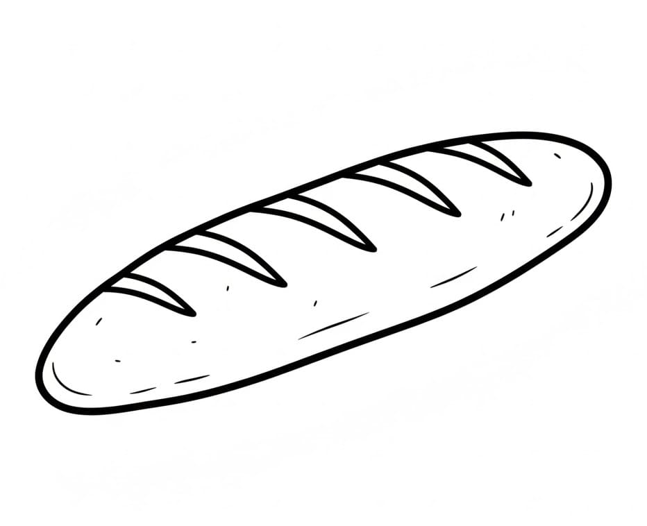 Coloriage Baguette Simple