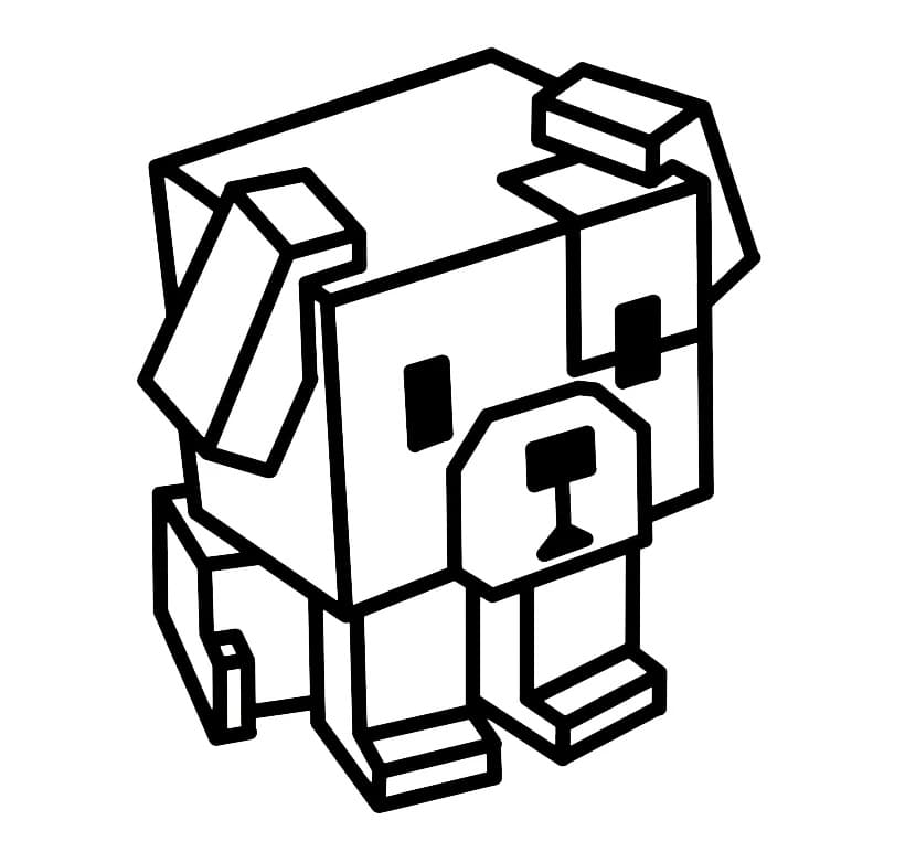 Coloriage Chien de Grow a Garden