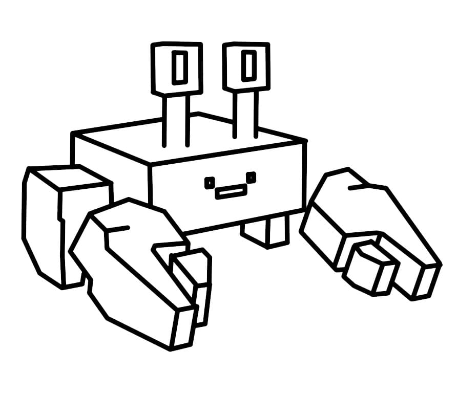 Coloriage Crabe de Grow a Garden