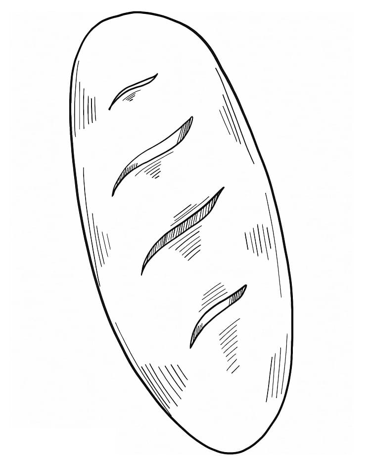 Coloriage Dessin de Baguette