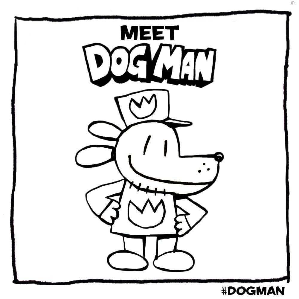 Coloriage Dessin de Dog Man Gratuit