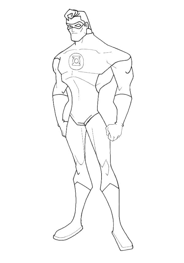 Coloriage Dessin Gratuit de Green Lantern