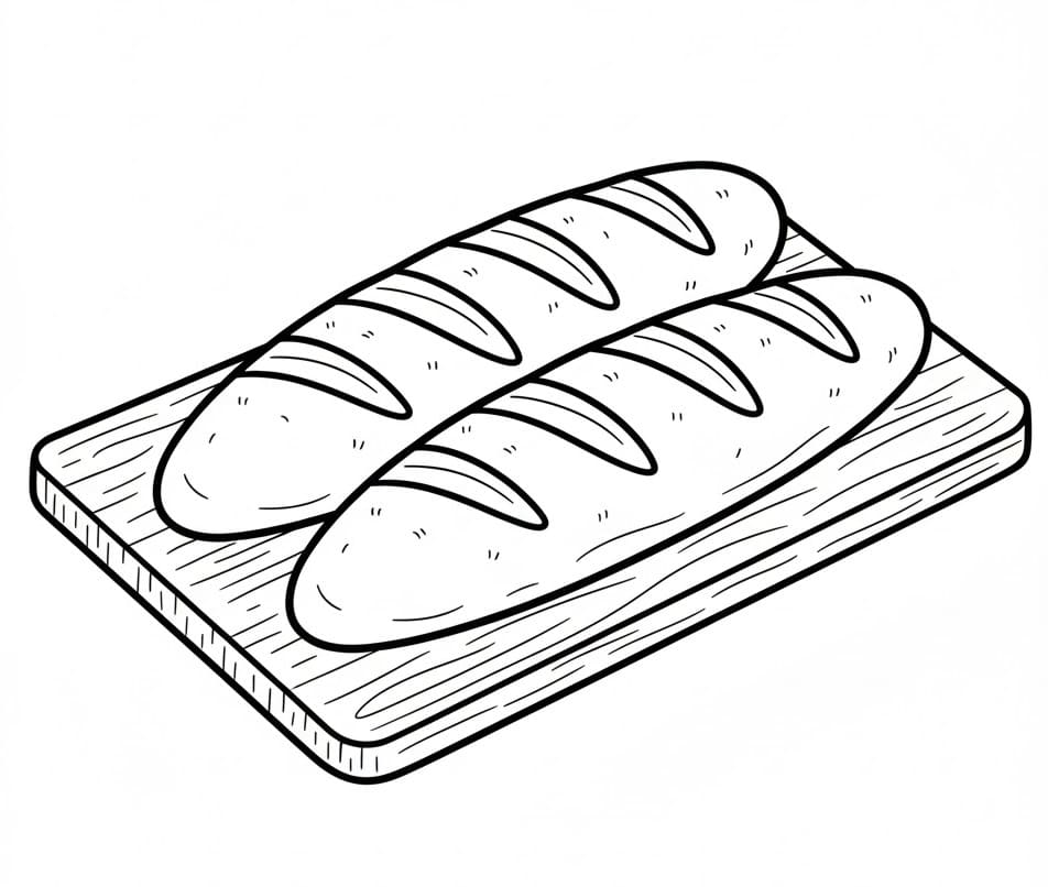 Coloriage Deux Baguettes