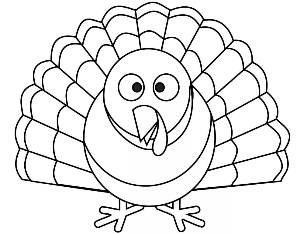 Coloriage Dinde idiote