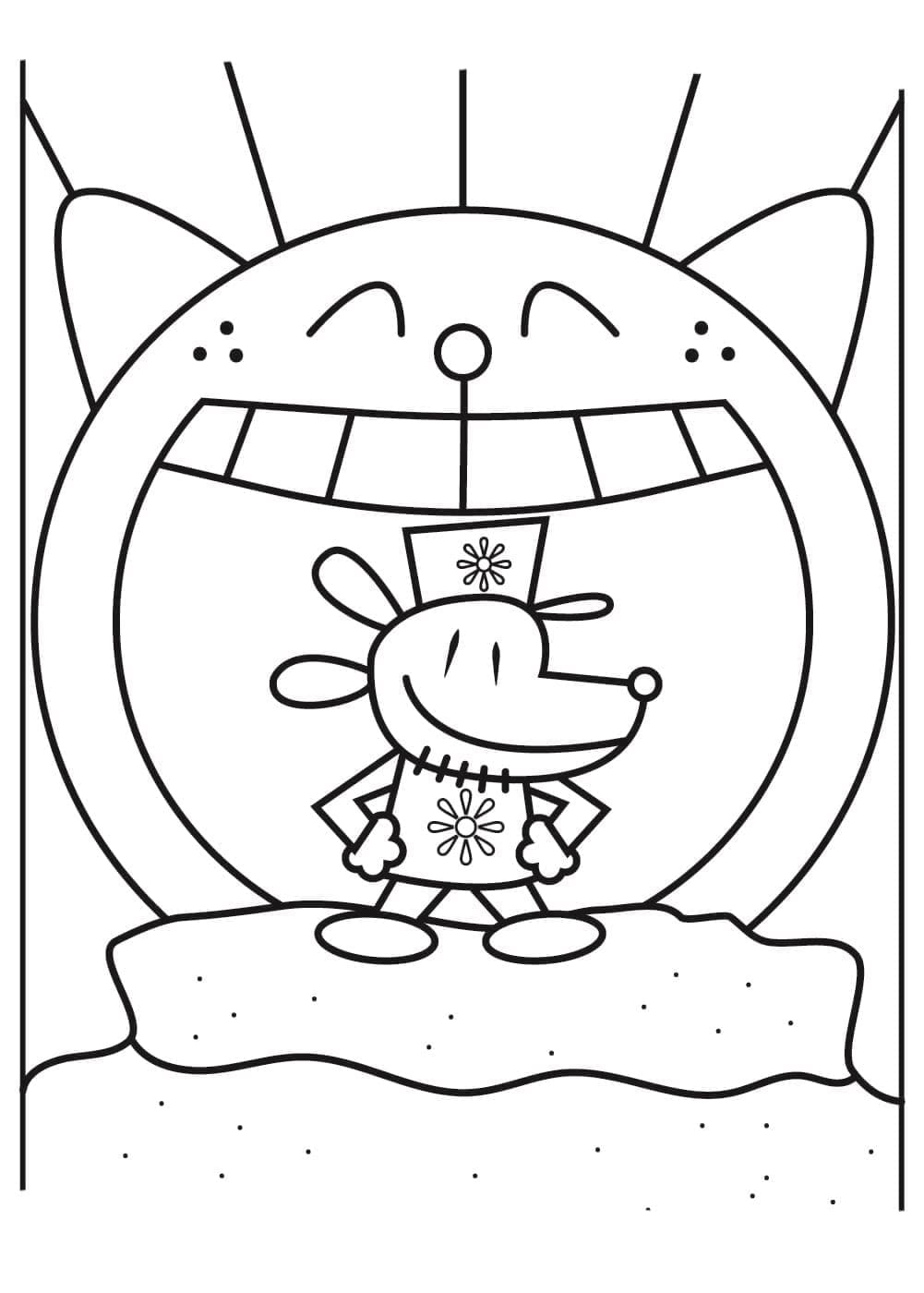 Coloriage Dog Man Adorable