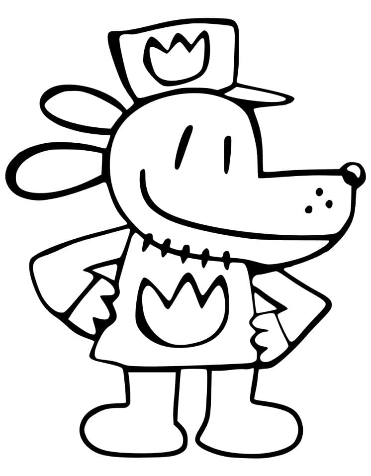 Coloriage Dog Man Gratuit