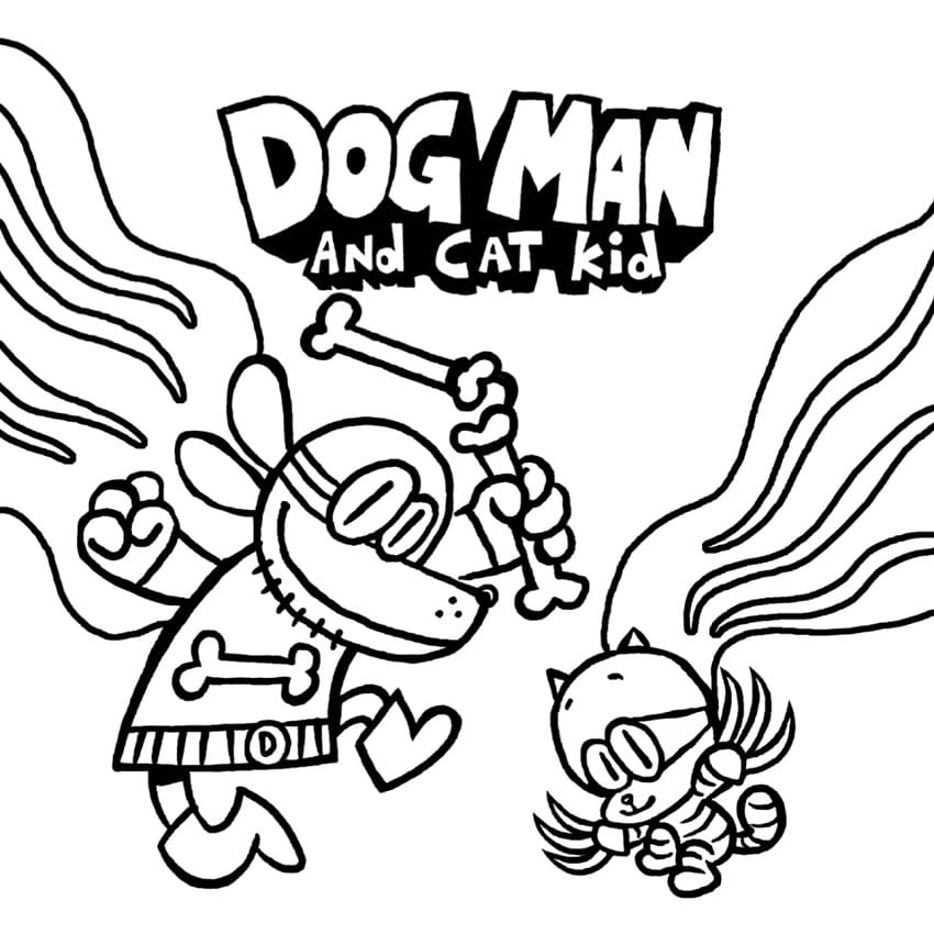 Coloriage Dog Man Pour Enfants