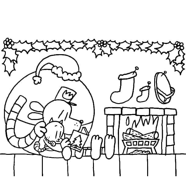 Coloriage Dog Man Pour les Enfants de 3 Ans