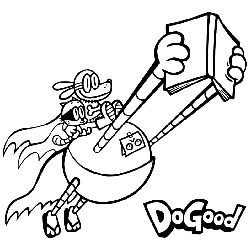 Coloriage Dog Man Pour les Enfants