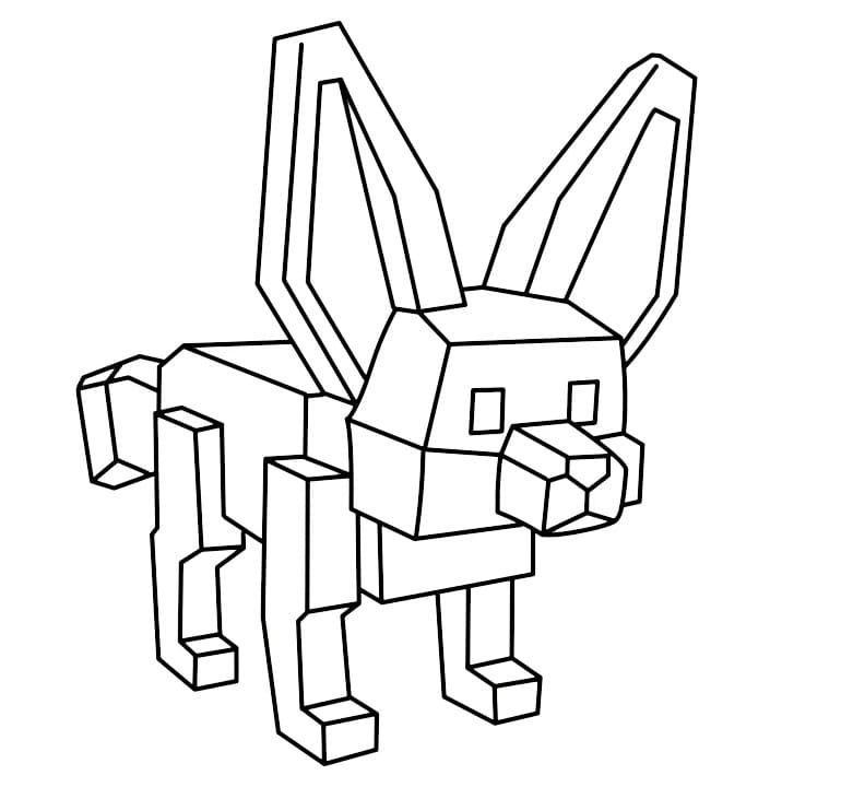 Coloriage Fennec de Grow a Garden