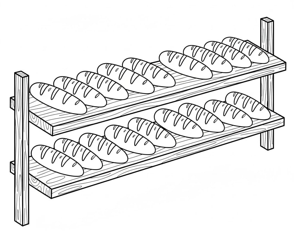 Coloriage Gratuit Baguette