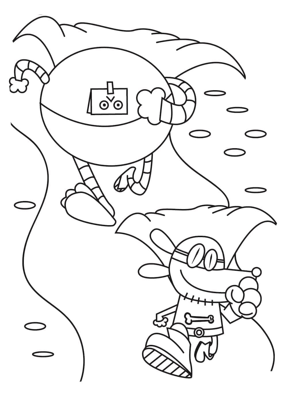 Coloriage Gratuit Dog Man