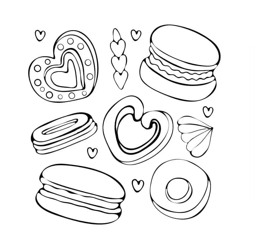 Coloriage Gratuit Macaron