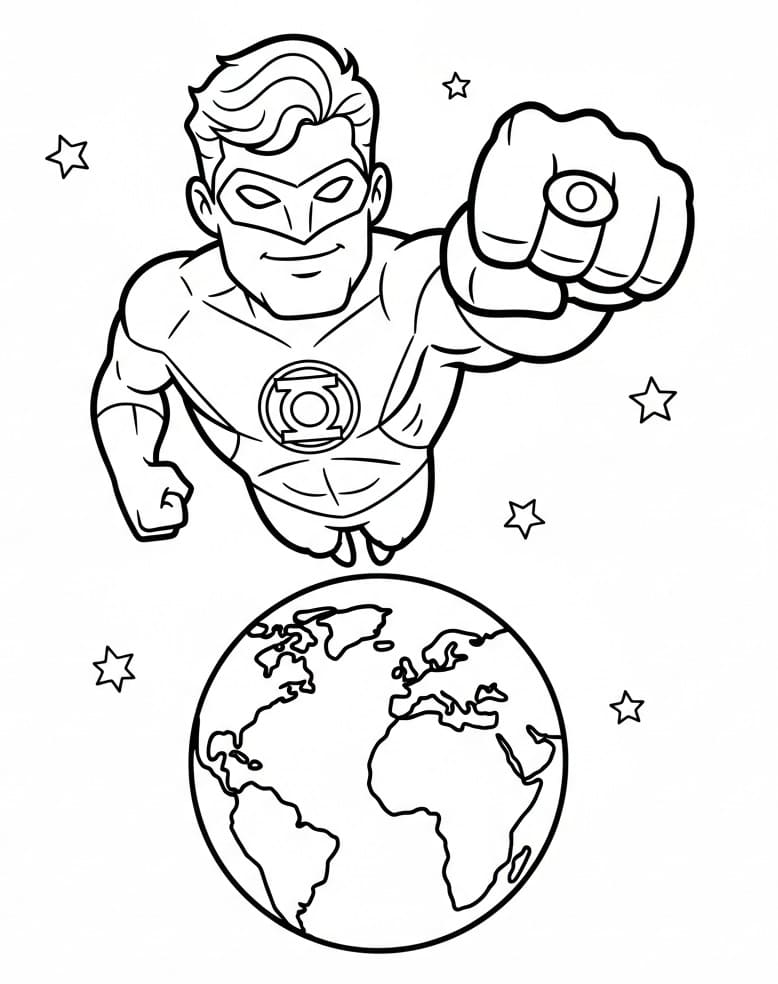 Coloriage Green Lantern