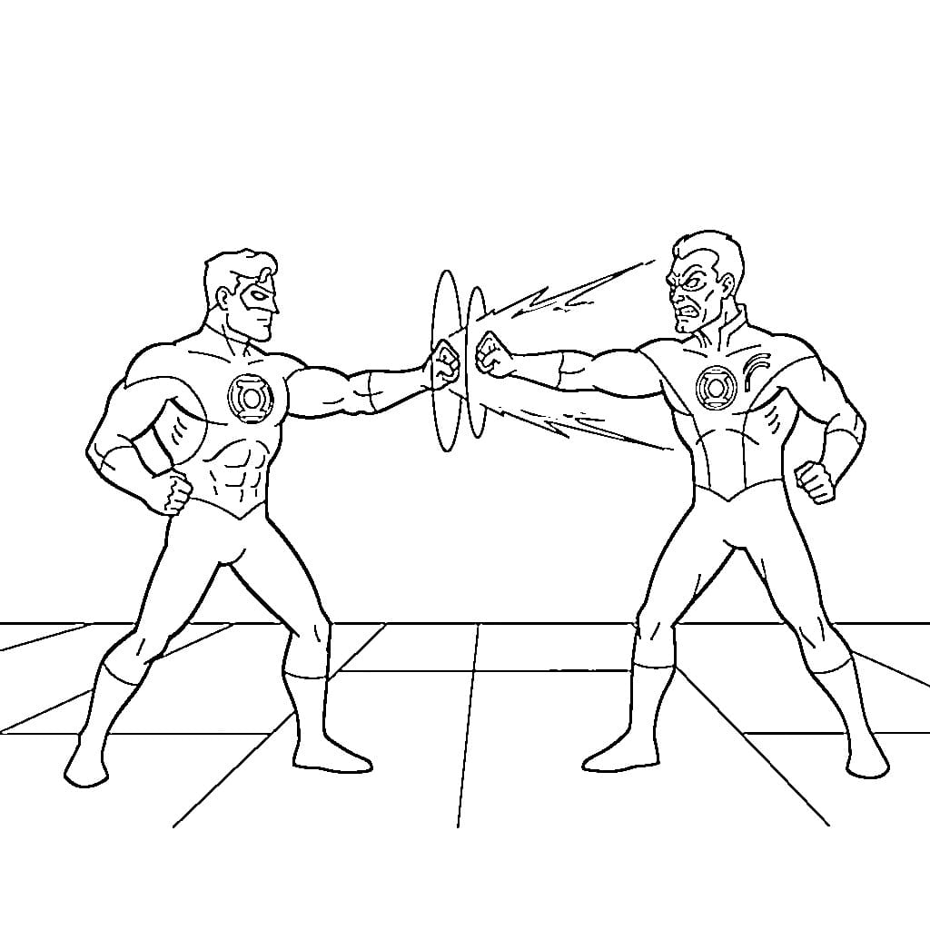 Coloriage Green Lantern Génial